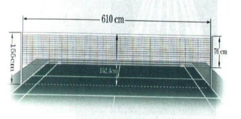 乒乓球比赛球网高度是多少？