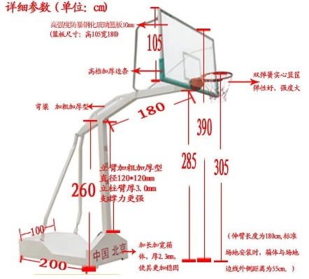 篮球场标准篮筐尺寸详解-第3张图片-www.211178.com_果博福布斯